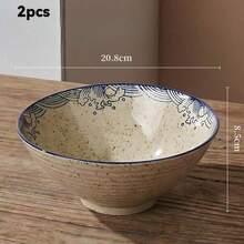 Bát mì ramen kiểu Nhật 8 inch, bát toque kiểu Nhật, bát súp, bát mì ramen vẽ tay, đồ dùng nhà bếp bằng gốm sứ, thích hợp cho mì ramen, mì tonkotsu, mì Ý, lý tưởng cho gia đình, nhà hàng, tụ họp, món quà tuyệt vời cho Ngày của Cha, Ngày của Mẹ, Lễ Phục Sinh. - Nhiều màu - Xem 14