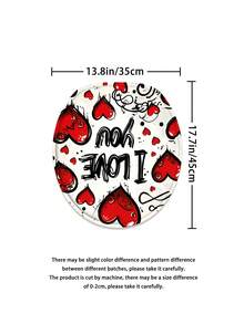Bộ 1/4 món màu trắng và đỏ * Họa tiết graffiti trái tim "I LOVE YOU" * Bộ rèm tắm phòng tắm in hình; Kiểu dáng graffiti, chống thấm nước và chống mài mòn; Bao gồm 12 móc treo, và đi kèm với bọc bồn cầu, thảm tắm và thảm trải sàn; Được làm từ chất liệu nhựa cao cấp, có thể giặt và chống nấm mốc. - Nhiều màu - Xem 7