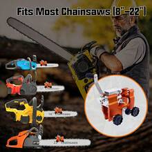 Portable Manual Chain Saw Sharpener, Adjustable Clamp And Precise Guide Rail, Suitable For 8-22 Inch Chains/Electric Saws - A - View 2