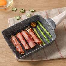 Brodark 1pc Square Tamagoyaki Frying Pan, Deep Gray/Beige, Non-Stick, Suitable For Home Kitchen, Restaurants, Quick Breakfast Cooking, Induction Cooktop Compatible - View 7