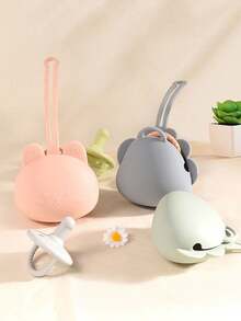 Bolsa de silicone para carrinho de bebê, bolsa organizadora para viagens, caixa para chupetas, caixa de armazenamento portátil - Multicolorido - Ver 2