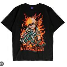 180g Pure Cotton T-Shirt My Hero Shirt Bakugo Katsuki T-Shirt Academia MHA Anime Girl Shirt Teeheavy-Duty Pure Cotton T-Shirt, Fashionable And Comfortable Wo's Cotton T-Shirt, Suitable For Weekends, Travel, Shopping, Outdoor Activities Or Leisure, High-Quality Durable Fabric Suitable For All Seasons, Fashionable Top, Suitable ForParties And Daily Wear  Women Y2k Spring Clothes Women Cotton  Clothes Women Tops Cute Tops White Tops Streetwear Women Black Tops For Women 90s Party Outfit V Neck Tops Baggy T Shirts Baggy T Shirts Baggy Top Cotton T Shirt Women T Shirt Women Tshirts For Women - Đen 5 - Xem 1