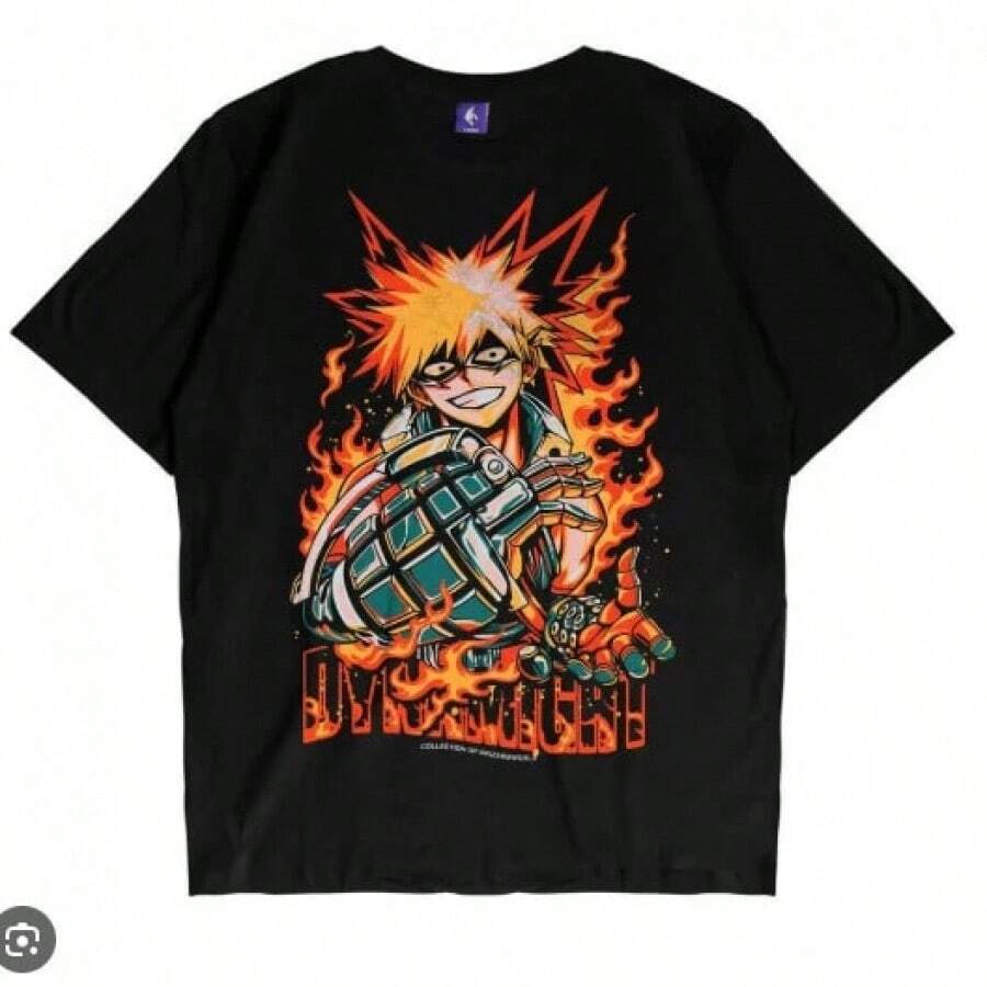180g Pure Cotton T-Shirt My Hero Shirt Bakugo Katsuki T-Shirt Academia MHA Anime Girl Shirt Teeheavy-Duty Pure Cotton T-Shirt, Fashionable And Comfortable Wo's Cotton T-Shirt, Suitable For Weekends, Travel, Shopping, Outdoor Activities Or Leisure, High-Quality Durable Fabric Suitable For All Seasons, Fashionable Top, Suitable ForParties And Daily Wear  Women Y2k Spring Clothes Women Cotton  Clothes Women Tops Cute Tops White Tops Streetwear Women Black Tops For Women 90s Party Outfit V Neck Tops Baggy T Shirts Baggy T Shirts Baggy Top Cotton T Shirt Women T Shirt Women Tshirts For Women - Đen 5 - Xem 1