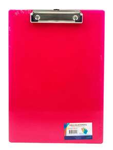 Tabla Plastico Carta Sujeta Papeles Colores - Rojo - Ver 2