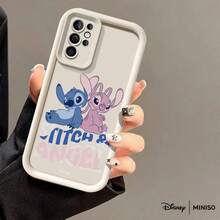 MINISO Disney Stitch And Angel Couple TPU Phone Case, Cute Matching Applicable For Samsung S26 Ultra/S26 Edge/S26 Plus/S26/S25 Ultra/S25 Plus/S25/S25FE/S25Edge/S24Ultra/S24Plus/S24/S24FE/S23FE/S23Ultra/S23Plus/S23/S22Ultra/S22Plus/S22/S21Ultra/S21Plus/S21/A15/A16/A17/A23/A24/A25/A26/A33/A34/A35/A36/A52/A53/A54/A55/A56/A71/A72/A73, Christmas Gift For Girlfriend - White - View 41