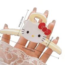 SANRIO 2 chiếc kẹp tóc Hello Kitty cỡ lớn, kẹp tóc búi sau, kẹp tóc màu hồng, kẹp tóc nhựa nhẹ, thời trang và đa năng, phụ kiện tóc cao cấp, thanh lịch và đơn giản theo phong cách tối giản, kẹp tóc nửa đầu, kẹp tóc hình bướm rỗng, kẹp tóc hình bướm dễ thương dành cho phụ nữ và bé gái, kẹp tóc Halloween, món quà dành cho bạn gái, lựa chọn hàng đầu cho quà sinh nhật và ngày lễ. - Nhiều màu - Xem 7