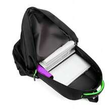 Reinforced Backpack For School, Work, Travel, Sports, Spacious, Waterproof, Unisex - Green - View 7