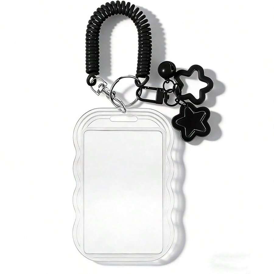 1pc Minimalist Lanyard Card Holder, Multifunctional Student/Office Worker Card Case, Back To School Essential - A - View 1