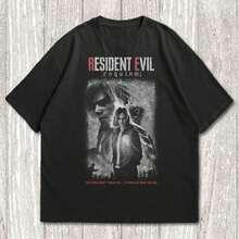 Summer Tops Maglietta Di Leon Kennedy - Requiem Cotton T-Shirt - Black - View 1