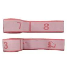 1pc Yoga Stretch Resistance Band, Girls Latin Dance Elastic Stretch Band, Suitable For Dance, Yoga, Pilates, Home Gym Workout, Nylon Material For Full Body Stretching, Leg And Waist Muscle Training - Multicolor - View 26