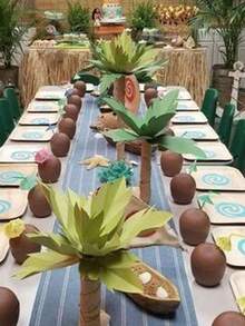 6/3pcs Hawaiian Theme Coconut Cups With Lids And Flower Straws, Suitable For Desserts And Ice Cream, Beach Party, Pool Party, Summer Outdoor Activities, DIY Drinks, Graduation Celebration, Indoor Home Decor - Multicolor - View 7