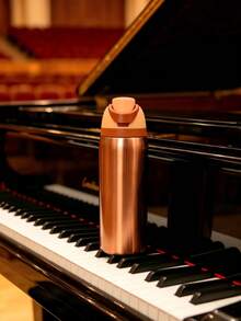 Owa Laaa Rose Gold Water Bottle 32oz, 945ML, With Straw, Heat Preservation Time More Than 24 Hours, Cold And Hot Water Can Be Insulated, Can Make Coffee, Frozen Drinks, Exquisite Workmanship, Suitable For Camping, Work, Indoor And Outdoor Use. - Vàng - Xem 6
