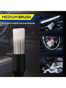 4 Counts Set Car Detailing Products,Soft Professional Portable Brush For Car Interior Cleaning & Dust Removal, Car Valeting Kit,Car Interior Cleaning Brush Set, Cleaning Supplies,Automotive. - 4 Items - View 3