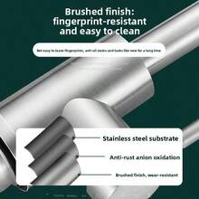 360° Modern Kitchen Sink Mixer Taps Swivel Spout Single Lever Tap Mono Faucet - Silver - View 5