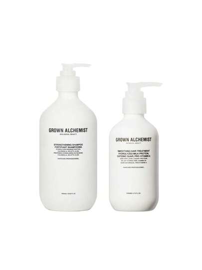 Grown Alchemist [Bundle] Haircare Strengthening Conditioner 500 Ml + Smoothing Hair Treatment 200 Ml