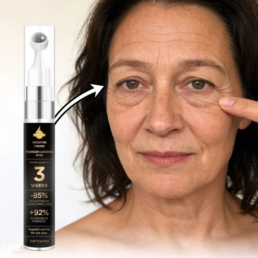 SUMIFANG Esencia reafirmante para ojos de 3 semanas - Crema de ojos con masaje con rodillo para reducir las líneas finas y las ojeras - 15ml - Retinol - Ver 1