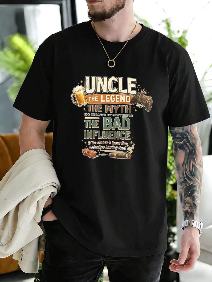 Camisetas masculinas - Preto - Ver 1