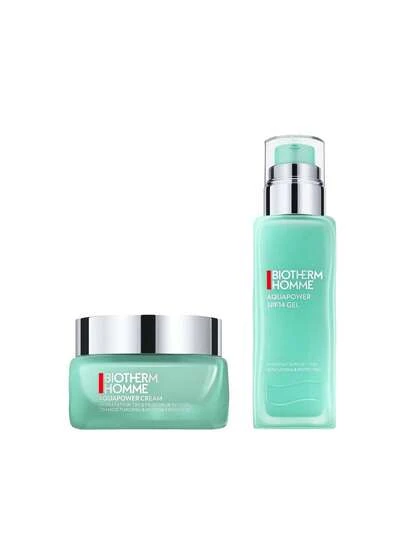 Biotherm [Zestaw] Krem nawilżający dla mężczyzn Aqua Power 50 ml + żel SPF14 75 ml