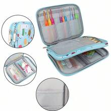 Knitting Bag For Yarn And Supplies - Features Convenient Compartments For Extra-Long Needles And Hooks, Side Pockets, And A Lightweight, High-Capacity Design. - 鉤針方包 - 查看 6