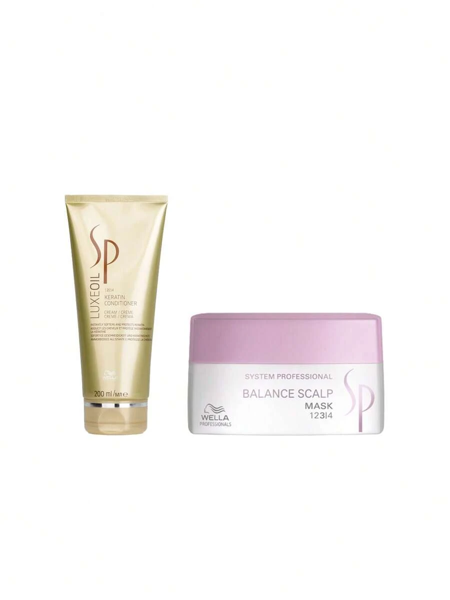 Wella [Bundle] SP System Professional Luxe Oil Keratin Conditioner 200 Ml + Balance Scalp Mask 200 Ml - SP System Professional - View 1