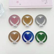 Giá đỡ điện thoại hình trái tim lấp lánh dễ thương có thể gập lại, giá đỡ điện thoại từ tính tự dính. - Nhiều màu - Xem 3