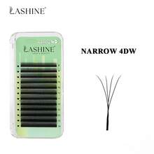 Lashine 12排 0.07D 黑棕色 4DW 型睫毛嫁接，窄间距 4DW 型睫毛，4DU 型睫毛，双头 4DW 型睫毛，卷翘睫毛，专业美容院批发 - D - 查看 7