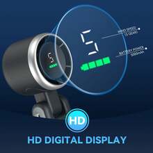 Portable Handheld Turbo Fan, 5 Gear Wind, Battery Operated, Up To 12 Working Hours, 3 IN 1 Hand Fan With Air Turbo Tech Cooling Fan For Outdoor Activities, Travel, Beach - 黑色 - 查看 4