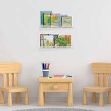 1 Kệ đựng đồ bằng acrylic, kệ trong suốt, kệ treo tường, kệ trưng bày, kệ đựng sách, kệ trưng bày đa năng cho phòng ngủ, phòng tắm, phòng khách. - Trong sáng - Xem 3