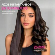 Rizadora Automática para Cabello de Cerámica 25mm, Ajuste de Temperatura, Ideal para Rizos Definidos y Duraderos - por defecto - Ver 3