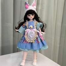 30厘米洛丽塔女孩高品质娃娃，配有可替换服装套装，公主娃娃生日礼物 - 彩色 - 查看 8