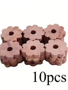 5/10PCS Clothes Storage Cedar Rings – Prevent Clothing Damage - Cedar Rings To Your Garments - Multicolor - View 1