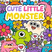 CUTE LITTLE MONSTER Coloring Book, Featuring Adorable Cartoon Characters, Perfect For Relaxing And Passing Time, Great Gift For Friends, Couples And Families,Mother's Day,Mom's Gift,Back To School,School Supplies - Cute Little Monster - View 2