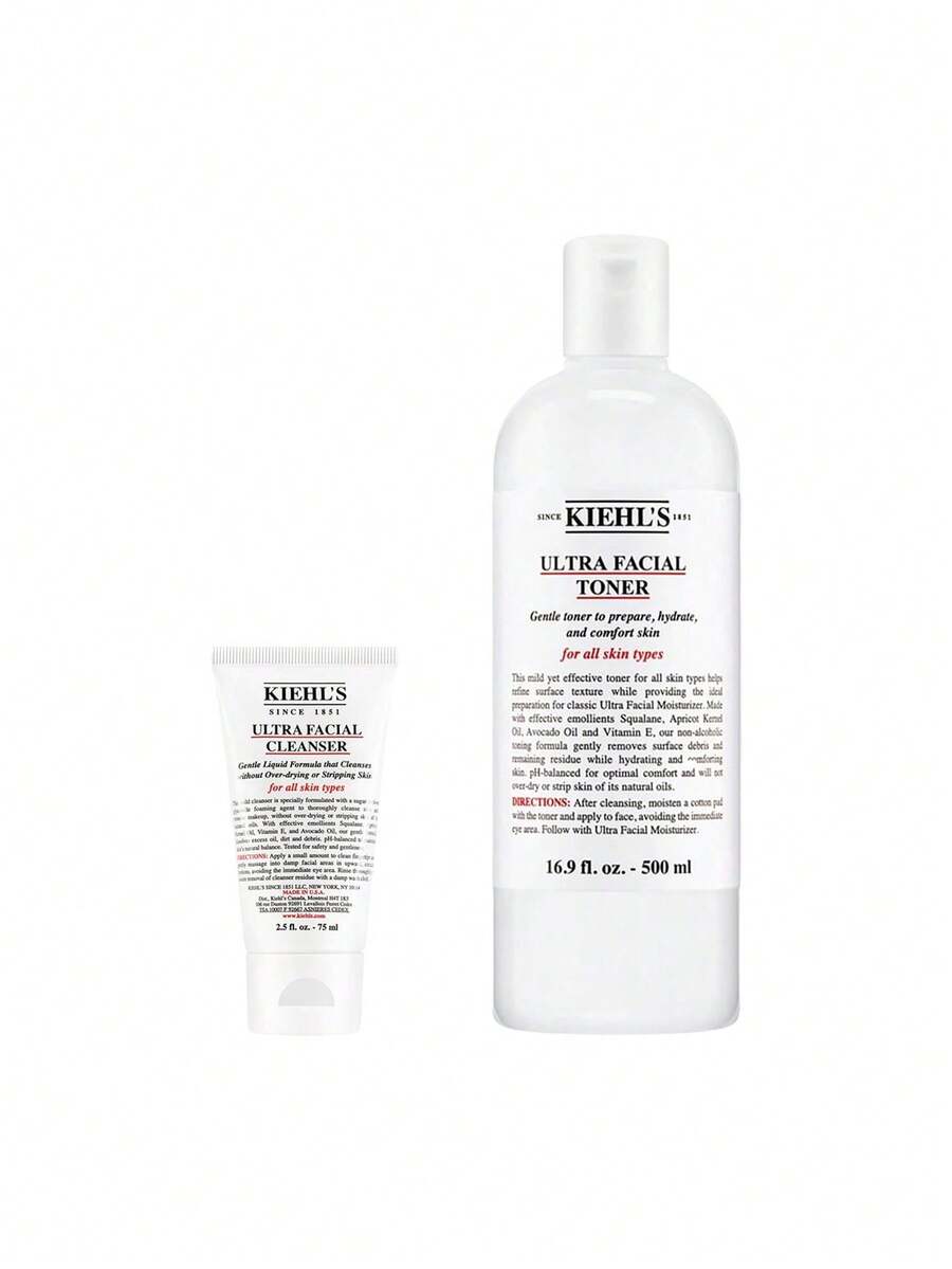 Kiehl's [Bundle] Ultra Facial Cleanser 75 Ml + Toner 500 Ml - Ultra Facial - View 1