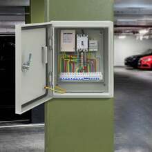 Outdoor Electrical Box, 9.84*5.91*11.81in Electrical Box, Lockable Outdoor Electrical Box Waterproof & Dustproof - Grey - View 12
