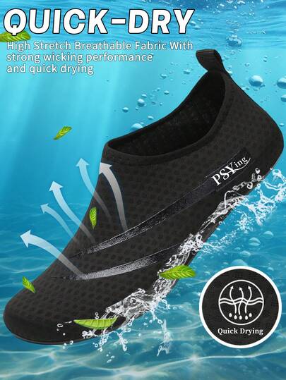 Men's Diving Shoes Are Made Of Soft And Comfortable Materials, Suitable For Wearing On Beaches, At The Shore, While Fishing, Surfing, Or Swimming. The Single-Shoe Design Makes Them Easy To Put On And Take Off.