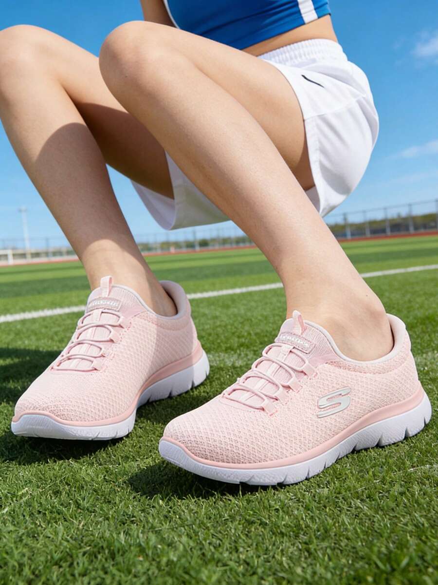 Skechers 女鞋輕便休閒鞋 SPORT WOMENS一腳穿運動鞋軟底健步鞋 12980-LTPK - 淺粉色 - 查看 1