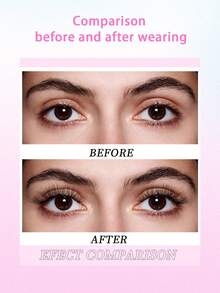 ENCHUW 5 Pairs 3D Fake Eyelashes Natural Lashes Natural Look Short False Eyelashes Pack Reusable False Lashes Soft Wispy Lashes Fluffy Eye Lashes - Black - View 4