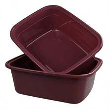 Anbers Palangana de Plastico Grande 18 Cuartos 2 Paquetes - Rojo oscuro - Ver 1
