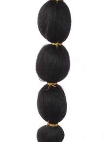 22-Inch Drawstring Bubble Ponytail Lantern Braid - Natural Black - View 3