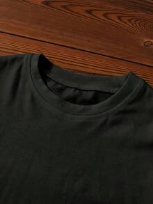 Christian Cotton T-Shirt For Men And Women – Psalm 23: The Lord Is My Shepherd – For Daily Worship, Vintage Summer Top, Crew Neck, Soft, Lightweight, Machine Washable, Simple Design - 黑色 - 查看 4
