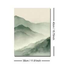 1/3件套 带框/不带框 绿山飞鹤 帆布海报 日本抽象风景墙画 侘寂装饰 复古画 适用于客厅、卧室、现代家居装饰 - Poster - 查看 18