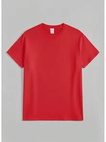 Men's Casual Short-Sleeved T-Shirt, Combining Automotive And Motorcycle Art With Modern Design, Featuring Iconic Patterns –Motorcycle Enthusiasts-L48 - 紅色 - 查看 11