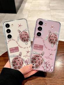 1个幸运海龟海星标语软壳手机壳，兼容华为荣耀、Galaxy A04e/12/A13/A14/A34/A50/A52/A53/A54/S21/S22/S23/S24/S25/S25Ultra/S25FE/S26/S26 Plus/S26 Ultra/S26 Edge、6A/7A/8A、12T/13T/15T/15T Pro - 無色 - 查看 2