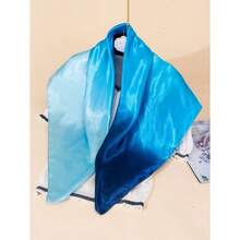 1pc New Bandana Printed 90cm Silk-Like Square Scarf/Headband, Suitable For Women Everyday Use, All Season For Dress - 多色-1 - 查看 2