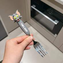 TOM AND JERRY. Official Stainless Steel Spoon, Fork, Small Spoon, Soup Spoon, Cartoon Spoon, Silicone Spoon - View 10