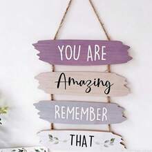 DON'T WORRY Letter String Hanging Sign One - Multicolor - View 9