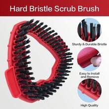 Mop Replacement Set, Spin Mop Heads, 3pcs Mop Head & 2 Pcs Scrub Brush Head, Household Cleaning Tool For Home Kitchen Bathroom - 3 mops + 2 brushes - 查看 4