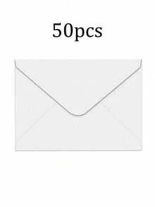 50 piezas de sobres de papel de unicolor, versátiles para enviar cartas, tarjetas de felicitación, invitaciones para cumpleaños, bodas, graduaciones, fiestas y otras ocasiones para invitar a amigos, familiares y seres queridos - A - Ver 9