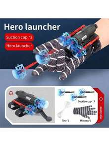 1pc Latest Spider Web Shooter Hero Web Slinger Glove Toy, Perfect Gift For Teenagers - Birthday, Holiday, Halloween, Christmas, Gamer, Easter - Multicolor - View 13