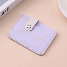 可爱卡通猫咪大容量卡包钱包，学生证卡套，零钱包，时尚简约小巧卡片收纳包 - 彩色 - 查看 5